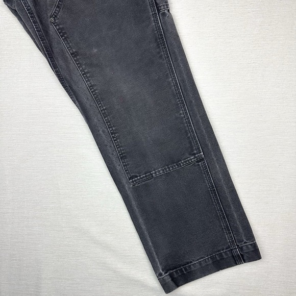 Vtg Y2K Carhartt Double Knee Carpenter Pants Womens 8 Relaxed Fit Black 32x29.5 - Picture 2 of 16